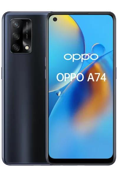 Oppo A74 smartphone front view